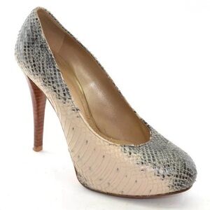 Stuart Weitzman Snakeskin Platforms 6.5-7